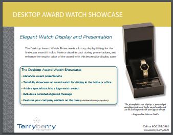 Award Watch Showcase Brochure